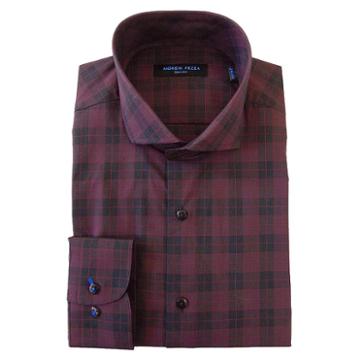 Men's Andrew Fezza Slim-fit Comfort Flex Collar Dress Shirt, Size: 16, Red Other