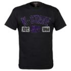 Men's Kansas State Wildcats Victory Hand Tee, Size: Large, Black