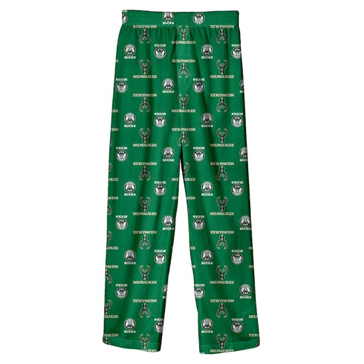 Boys 8-20 Milwaukee Bucks Team Lounge Pants, Size: M 10-12, Dark Green