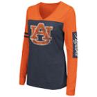 Women's Campus Heritage Auburn Tigers Distressed Graphic Tee, Size: Small, Blue (navy)