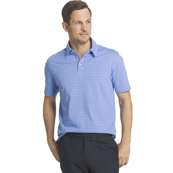 Big & Tall Van Heusen Traveler Classic-fit Polo, Men's, Size: L Tall, Blue (navy)