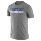 Men's Nike Kentucky Wildcats Basketball Practice Dri-fit Tee, Size: Large, Dark Grey