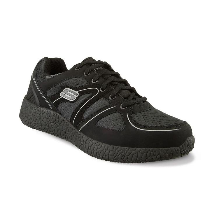 Skechers Work Relaxed Fit Burst Sr Men's Waterproof Work Shoes, Size: 10.5, Grey (charcoal)