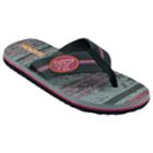 Men's Virginia Tech Hokies Striped Flip Flop Sandals, Size: Small, Black