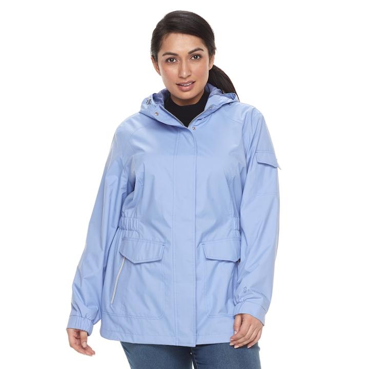 Plus Size Free Country Radiance Lightweight Hooded Jacket, Women's, Size: 3xl, Med Purple