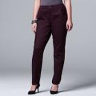 Plus Size Simply Vera Vera Wang Skinny Jeans, Women's, Size: 20 W, Med Purple