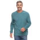 Men's Croft & Barrow&reg; Classic-fit Easy-care V-neck Tee, Size: Xxl, Med Blue