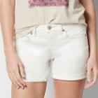 Petite Sonoma Goods For Life&trade; Jean Boyfriend Shorts, Women's, Size: 6 Petite, White