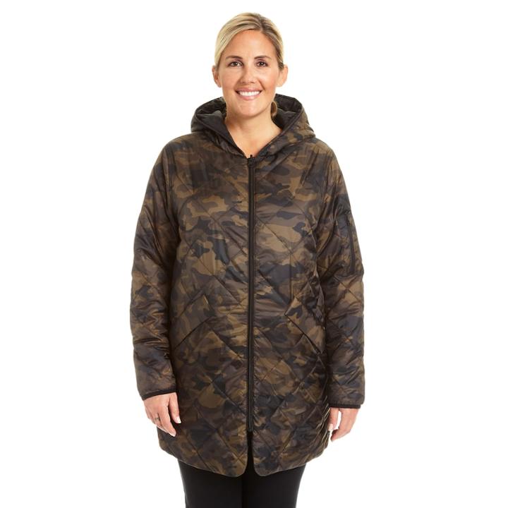 Plus Size Champion Reversible Quilted Jacket, Women's, Size: 1xl, Green