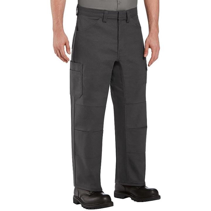Men's Red Kap Performance Shop Pants, Size: 34x28, Grey