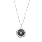 Oakland Raiders Sterling Silver Locket, Women's, Size: 18, Grey