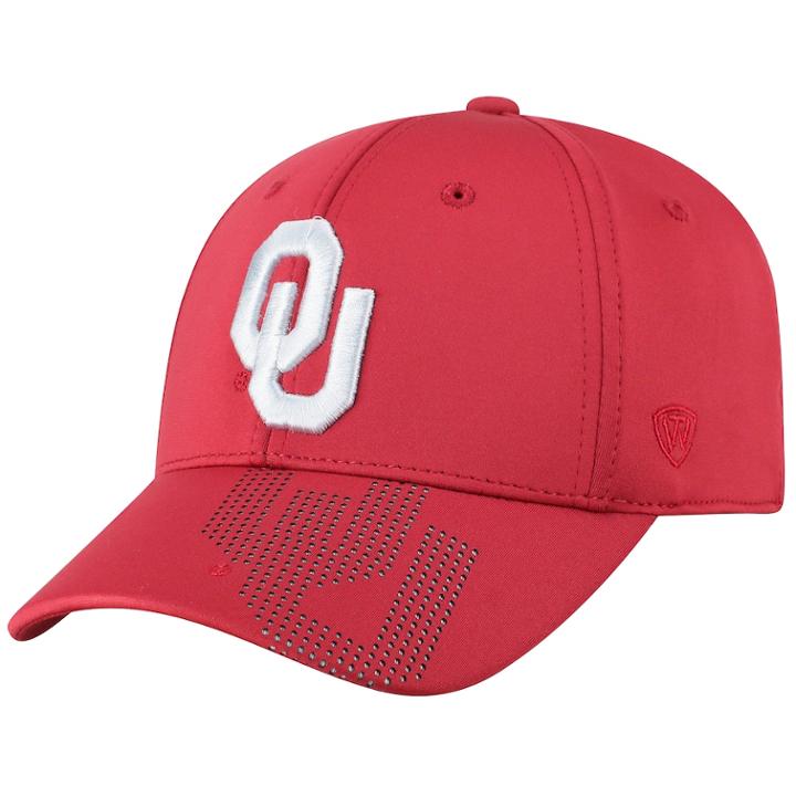 Adult Top Of The World Oklahoma Sooners Pitted Memory-fit Cap, Men's, Med Red