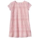 Girls 4-8 Sonoma Goods For Life&trade; Lace Shift Dress, Girl's, Size: 7, Brt Pink