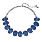 Simply Vera Vera Wang Oval Blue Faceted Stone Necklace, Women's