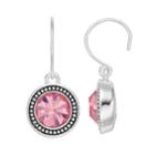 Napier Simulated Crystal Drop Earrings, Women's, Light Pink