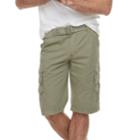 Men's Rawx Regular-fit Belted Cargo Shorts, Size: 38, Lt Green