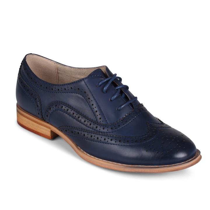 Wanted Babe Women's Wingtip Shoes, Size: 6, Blue