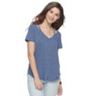 Juniors' So&reg; Cut-out Tee, Teens, Size: Medium, Dark Blue