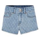 Girls 7-16 Levi's High Rise Novelty Shorty Jean Shorts, Girl's, Size: 7, Light Blue