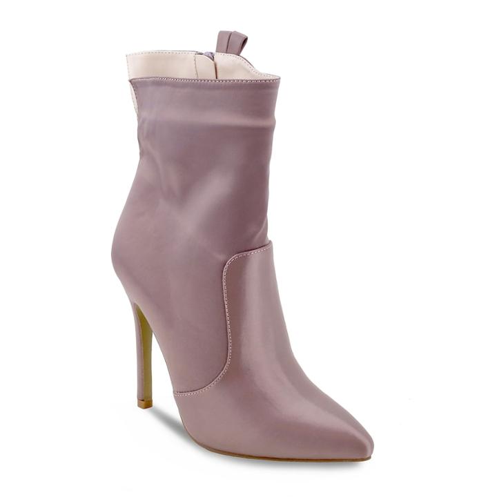 Olivia Miller Seaford Women's High Heel Ankle Boots, Size: 7.5, Med Pink