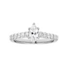 14k Gold 1 Carat T.w. Igl Certified Diamond Marquise Engagement Ring, Women's, Size: 6.50, White