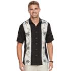 Men's Batik Bay Classic-fit Tropical Soft Touch Button-down Shirt, Size: Small, Black