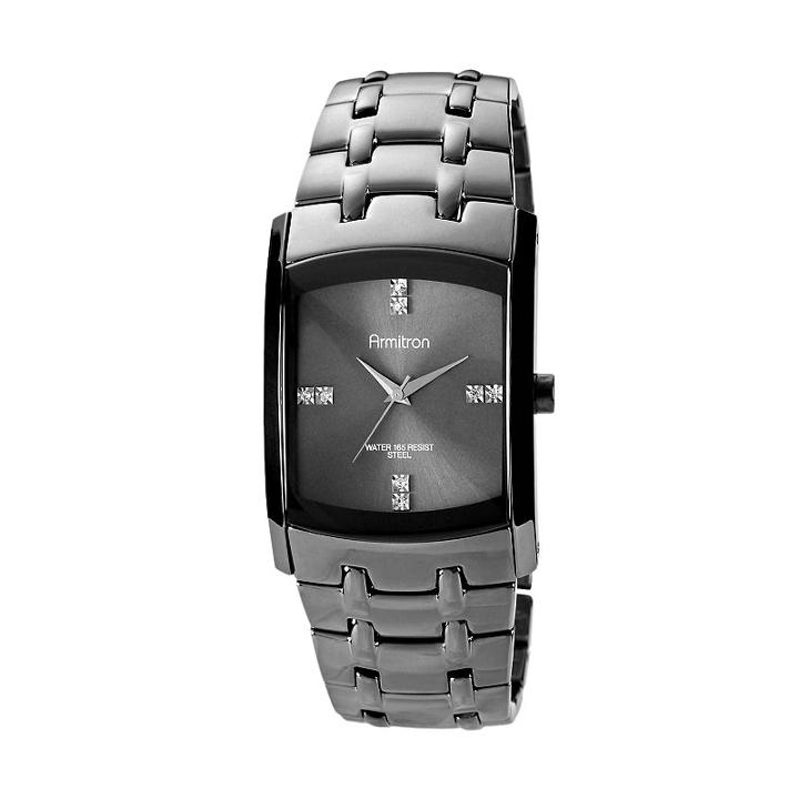 Armitron Men's Crystal Stainless Steel Watch - 20/4507dsds, Size: Medium, Silver