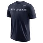 Men's Nike Byu Cougars Wordmark Tee, Size: Small, Blue (navy)