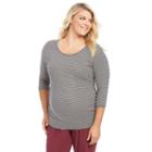 Plus Size Maternity Oh Baby By Motherhood&trade; Ruched Raglan Tee, Women's, Size: 1xl, Ovrfl Oth