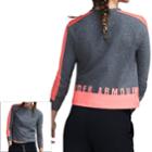 Women's Under Armour Favorite Mesh Long Sleeve Graphic Top, Size: Xl, Grey