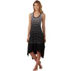 Women's Cuddl Duds Pajamas: Color Fusion Tank Maxi Dress, Size: Medium, White Oth