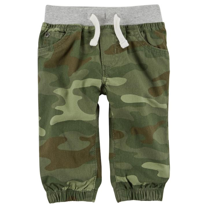 Baby Boy Carter's Camouflage Pull-on Jogger Pants, Size: Newborn, Green