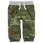 Baby Boy Carter's Camouflage Pull-on Jogger Pants, Size: Newborn, Green