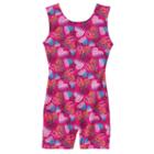 Girls 4-14 Jacques Moret Widerness Hearts Tank Biketard Leotard, Girl's, Size: Small, Brown Over