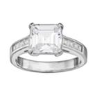 Cubic Zirconia Engagement Ring In Sterling Silver, Women's, Size: 9, White