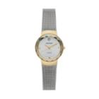 Armitron Women's Diamond Accent Two Tone Stainless Steel Mesh Watch - 75/5567svtt, Size: Small, Grey