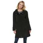 Women's Gallery Hooded Rain Jacket, Size: Large, Black