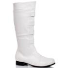 Adult White Costume Boots, Size: 8-9