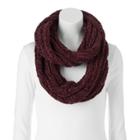 Lc Lauren Conrad Solid Chenille Infinity Scarf, Women's, Red Other