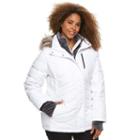 Plus Size Free Country Faux-fur Down Jacket, Women's, Size: 1xl, White