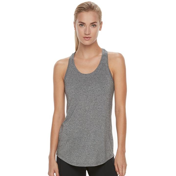 Women's Tek Gear&reg; Jersey Racerback Tank, Size: Small, Black
