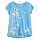 Girls 4-10 Jumping Beans&reg; Hi Low Graphic Tee, Size: 8, Med Blue