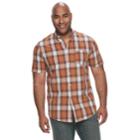Big & Tall Urban Pipeline&reg; Awesomely Soft Regular-fit Plaid Button-down Shirt, Men's, Size: Xl Tall, Med Brown