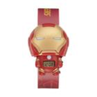 Bulbbotz Kids' Iron Man Digital Light-up Watch, Size: Small, Red