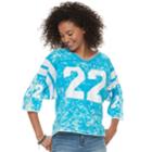 Juniors' Vanilla Star 22 Football Jersey, Teens, Size: Xl, Light Blue