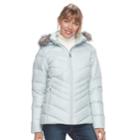 Women's Columbia Icy Heights Hooded Down Puffer Jacket, Size: Large, Med Grey