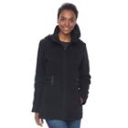 Women's D.e.t.a.i.l.s Hooded Side Tab Jacket, Size: Large, Black