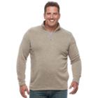 Big & Tall Croft & Barrow&reg; Classic-fit Outdoor Fleece Sweater, Men's, Size: Xl Tall, Med Brown