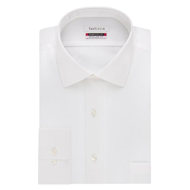 Men's Van Heusen Flex Collar Classic-fit Dress Shirt, Size: 16.5-34/35, White
