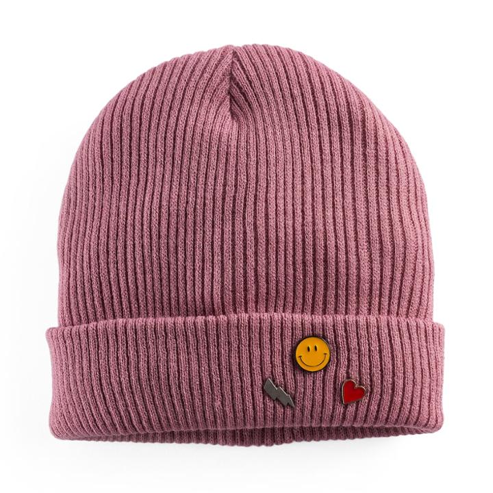 Women's Mudd&reg; Pin Trio Beanie, Lt Purple